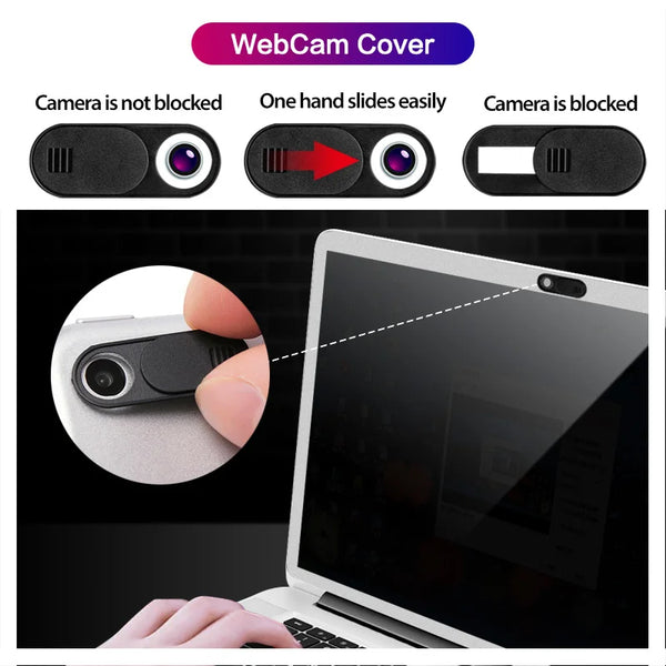 Webcam Cover Camera Privacy Protective Cover Mobile Laptop Lens Occlusion Privacy Cover Anti-Peeping Protector Shutter Slider - Byte Buzzz