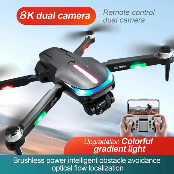 Drone Brushless Motor Obstacle Avoidance Dual Camera HD - Byte Buzzz