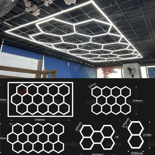 Garage Light Hexagon Lights lamp - Byte Buzzz